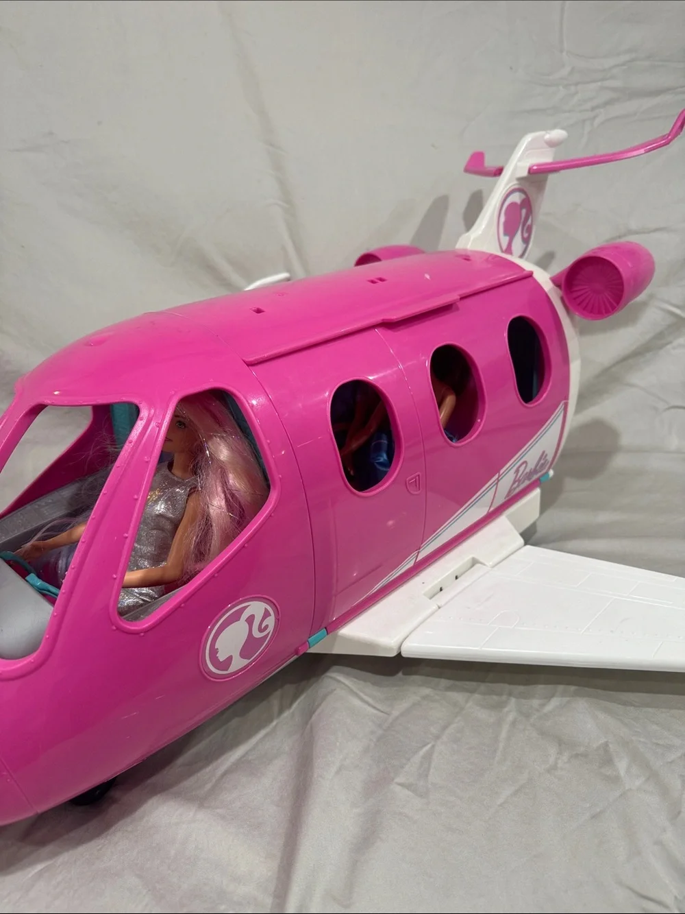 Barbie Pink & Teal Jetliner Playset & Accessories